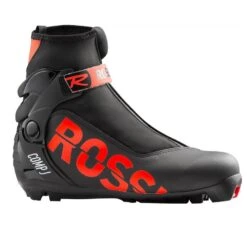 BOTTES DE SKI DE FOND ROSSIGNOL COMP J NOIR/ROUGE POUR JUNIOR
