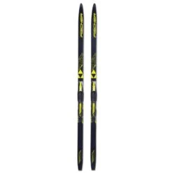 SKIS DE FOND FISCHER SPRINT IFP NOIR/JAUNE POUR JUNIOR