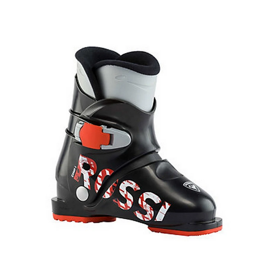 BOTTES DE SKI ALPIN ROSSIGNOL COMP J1 NOIR/ROUGE POUR JUNIOR 1 BOTTES DE SKI ALPIN ROSSIGNOL COMP J1 NOIR/ROUGE POUR JUNIOR