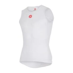 MAILLOT DE VÉLO CASTELLI PRO ISSUE SLEEVELESS BLANC POUR HOMME