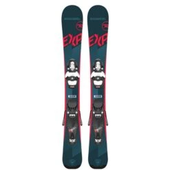 SKIS ALPINS ROSSIGNOL EXPERIENCE PRO W/ TEAM 4 GW BLEU/ROUGE 2023 POUR JUNIOR (AVEC FIXATIONS)