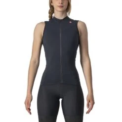 MAILLOT DE VÉLO CASTELLI SOLARIS NOIR POUR FEMME