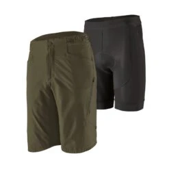 SHORTS AVEC CHAMOIS PATAGONIA DIRT CRAFT VERT FORÊT POUR HOMME