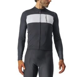 MAILLOT DE VÉLO CASTELLI PROLOGO 7 NOIR/GRIS POUR HOMME