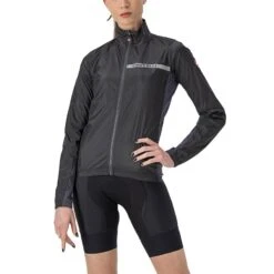 MANTEAU DE VÉLO CASTELLI SQUADRA STRETCH NOIR POUR FEMME