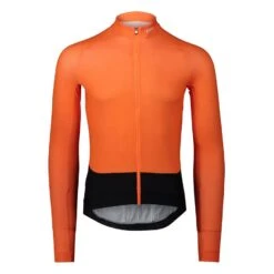 MAILLOT DE VÉLO POC ESSENTIAL ROAD LS POC O ZINK ORANGE POUR HOMME