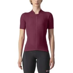 MAILLOT DE VÉLO CASTELLI ANIMA 3 BORDEAUX/ROUGE POUR FEMME