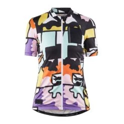 MAILLOT DE VÉLO CRAFT ADV BIKE OFFROAD SS MULTI/GUM POUR FEMME
