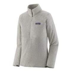 PATAGONIA R1 AIR ZIP NECK WOOL WHITE POUR FEMME
