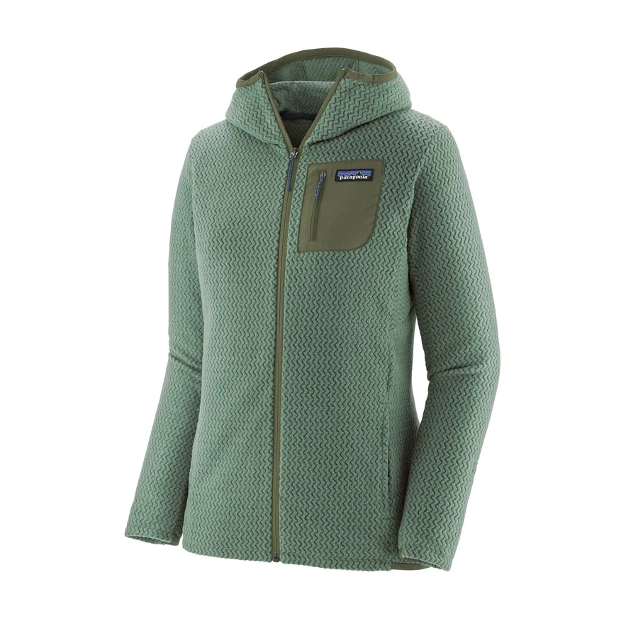 PATAGONIA R1 AIR FULL-ZIP HOODY HEMLOCK GREEN POUR FEMME 1 PATAGONIA R1 AIR FULL-ZIP HOODY HEMLOCK GREEN POUR FEMME