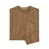 PATAGONIA L/S '73 SKYLINE POCKET RESPONSIBILI-TEE NEST BROWN POUR HOMME