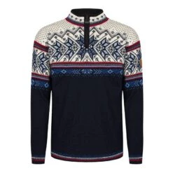 CHANDAIL DE SKI ALPIN DALE OF NORWAY VAIL MIDNIGHT NAVY REDROSE OFFWHITE POUR HOMME