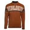 CHANDAIL DE SKI ALPIN DALE OF NORWAY BLYFJELL COPPER OFFWHITE COFFEE REDROSE POUR HOMME