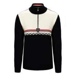 CHANDAIL DE SKI ALPIN DALE OF NORWAY LAHTI NAVY OFFWHITE RASPBERRY POUR HOMME