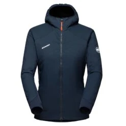 CHANDAIL DE SKI ALPIN MAMMUT RIME LIGHT IN FLEX HOODED MARINE POUR FEMME