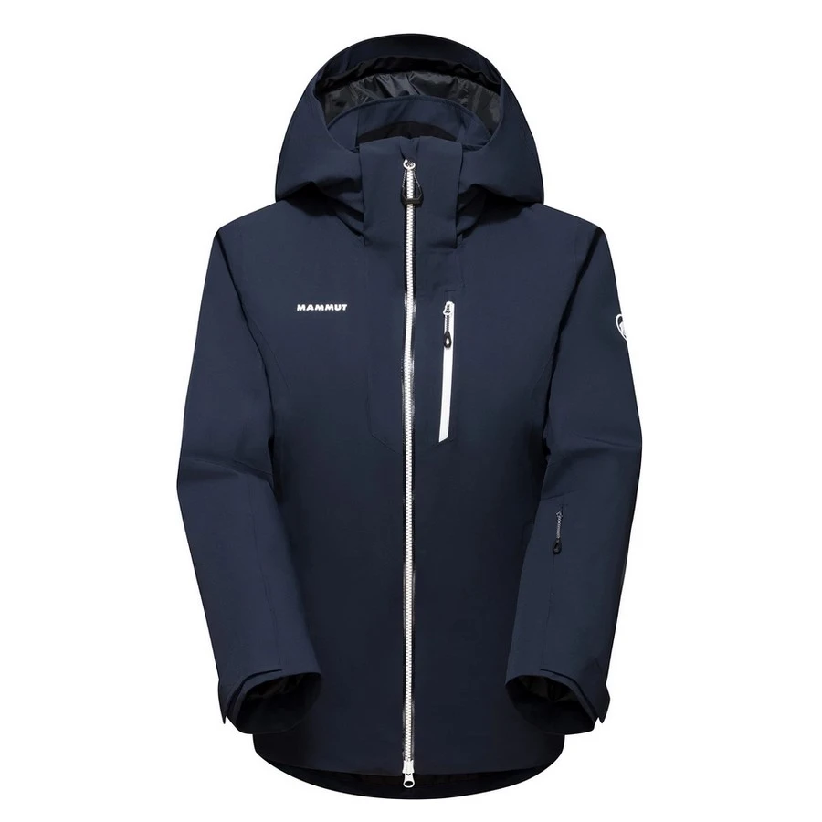 MANTEAU DE SKI ALPIN MAMMUT STONEY HS THERMO MARINE/BLANC POUR FEMME 1 MANTEAU DE SKI ALPIN MAMMUT STONEY HS THERMO MARINE/BLANC POUR FEMME