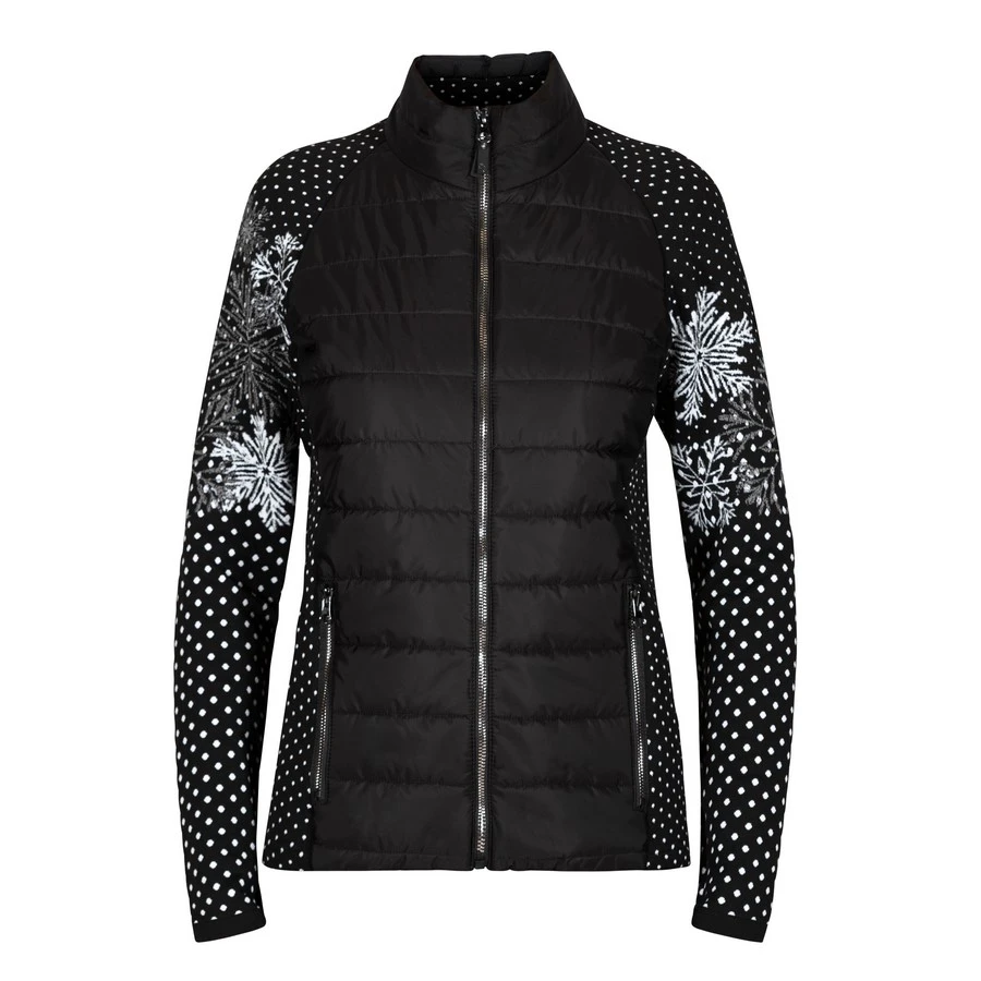 CHANDAIL DE SKI ALPIN NEWLAND HANNAH NOIR/BLANC POUR FEMME 1 CHANDAIL DE SKI ALPIN NEWLAND HANNAH NOIR/BLANC POUR FEMME