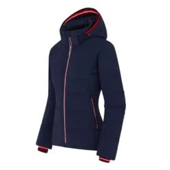 MANTEAU DE SKI ALPIN DESCENTE JOLIE BLEU FONCÉ POUR FEMME