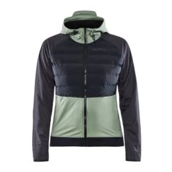 MANTEAU DE SKI DE FOND CRAFT PURSUIT THERMAL NOIR/JADE POUR FEMME