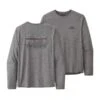 PATAGONIA L/S CAP COOL DAILY GRAPHIC HOMME '73 SKYLINE: FEATHER GREY POUR HOMME