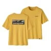 PATAGONIA CAP COOL DAILY GRAPHIC WATERS BOARDSHORT LOGO: SURFBOARD YELLOW X-DYE POUR HOMME