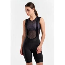 CUISSARD À BRETELLES PEPPERMINT BIB SHORT NOIR POUR FEMME