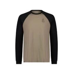 MAILLOT DE VÉLO MONS ROYALE ICON MERINO AIR-CON RAGLAN WALNUT/BLACK POUR HOMME